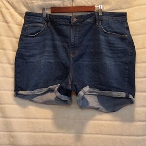 Ava & Viv Dark Wash Shorts 24